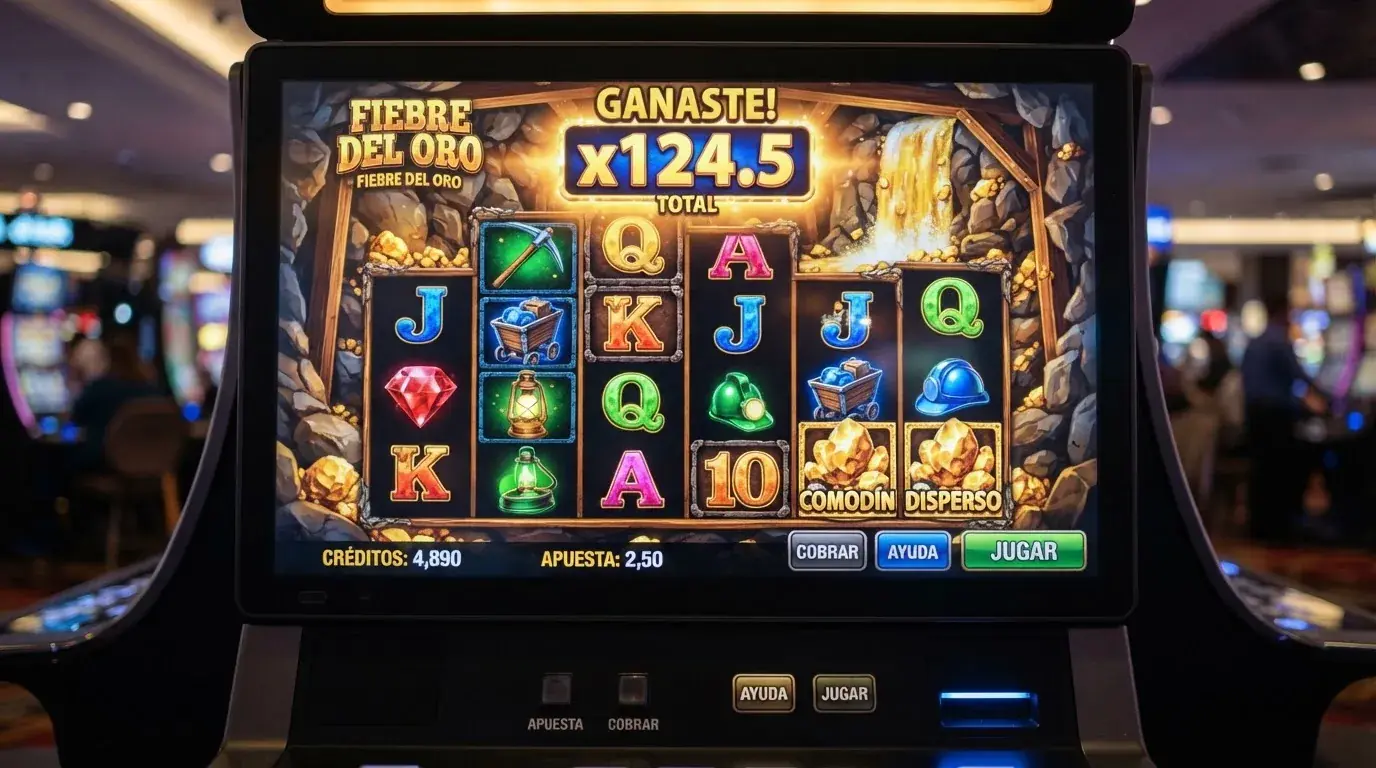Pantalla del juego Bonanza Megaways de Big Time Gaming mostrando los carretes con el sistema de 117.649 formas de ganar