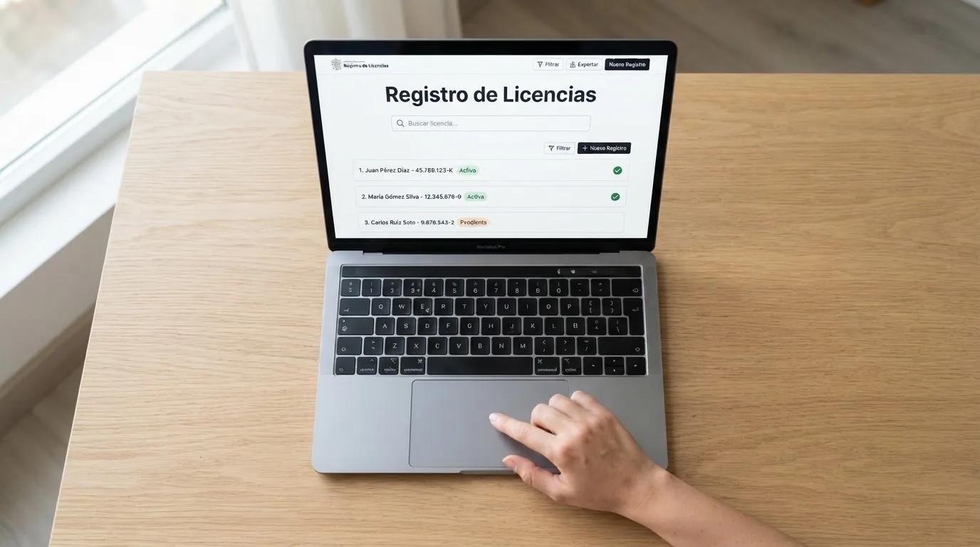 Pantalla del registro oficial de licencias de la DGOJ en sede.ordenacionjuego.gob.es con los datos de un titular autorizado