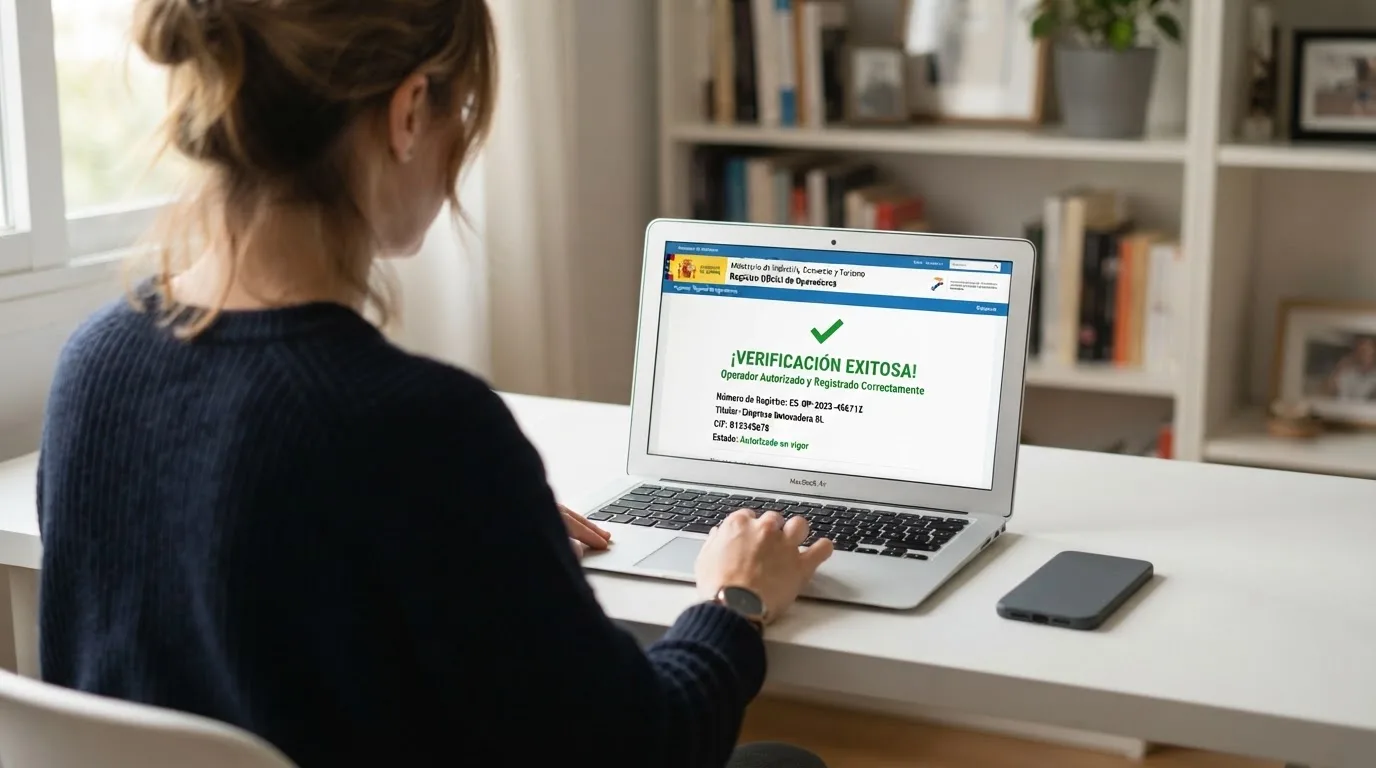 Captura de pantalla del registro oficial de licencias de la DGOJ con el listado de operadores autorizados en España